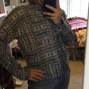 UO oversized button down shirt